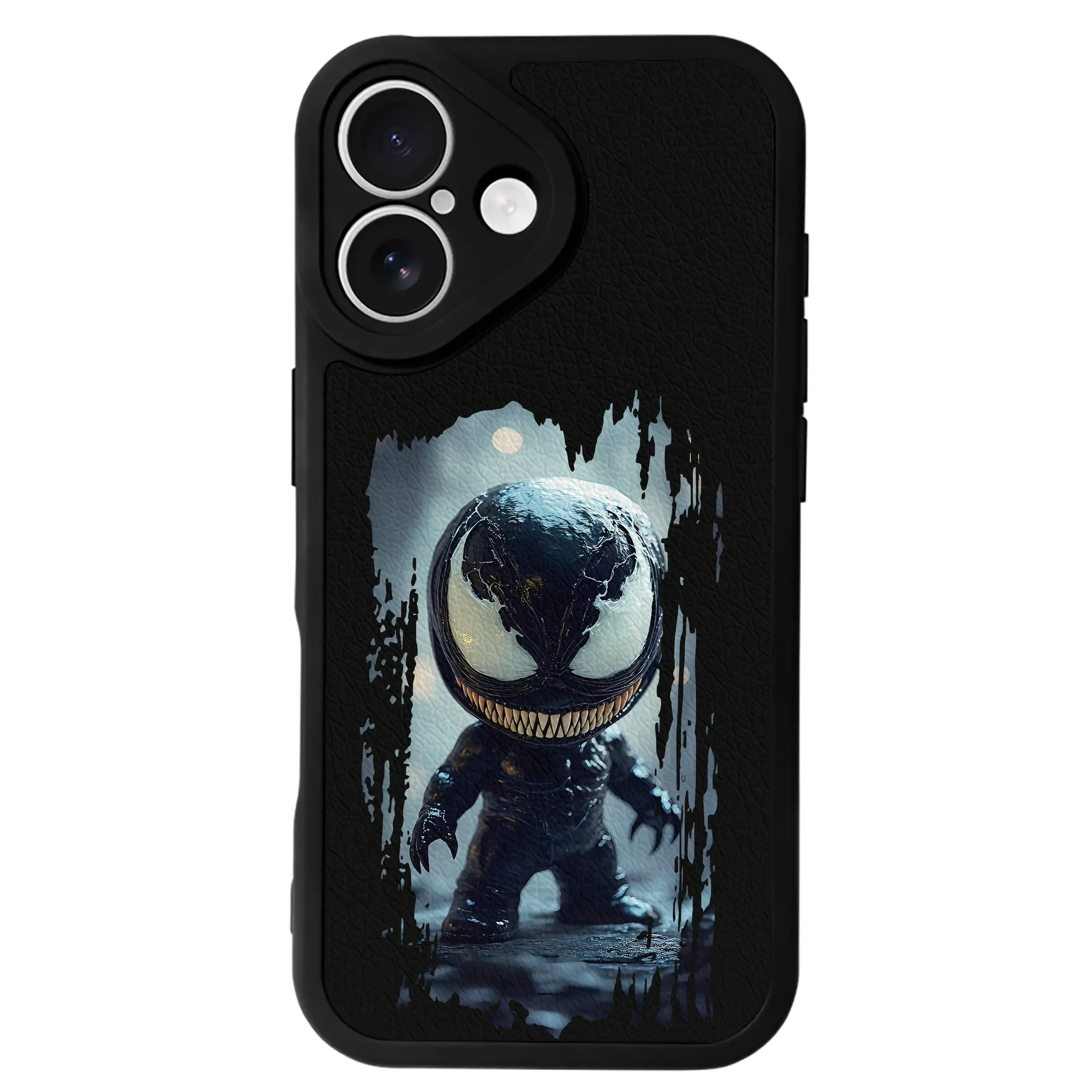 ヴェノム グッズ,ヴェノム - IPhone 16シリーズ対応 ・ シリコンスマホケース ・ レザー調 ・ 高精度フィット ・ 耐衝撃 ・ ワイヤレス充電対応 ・ 精密カット